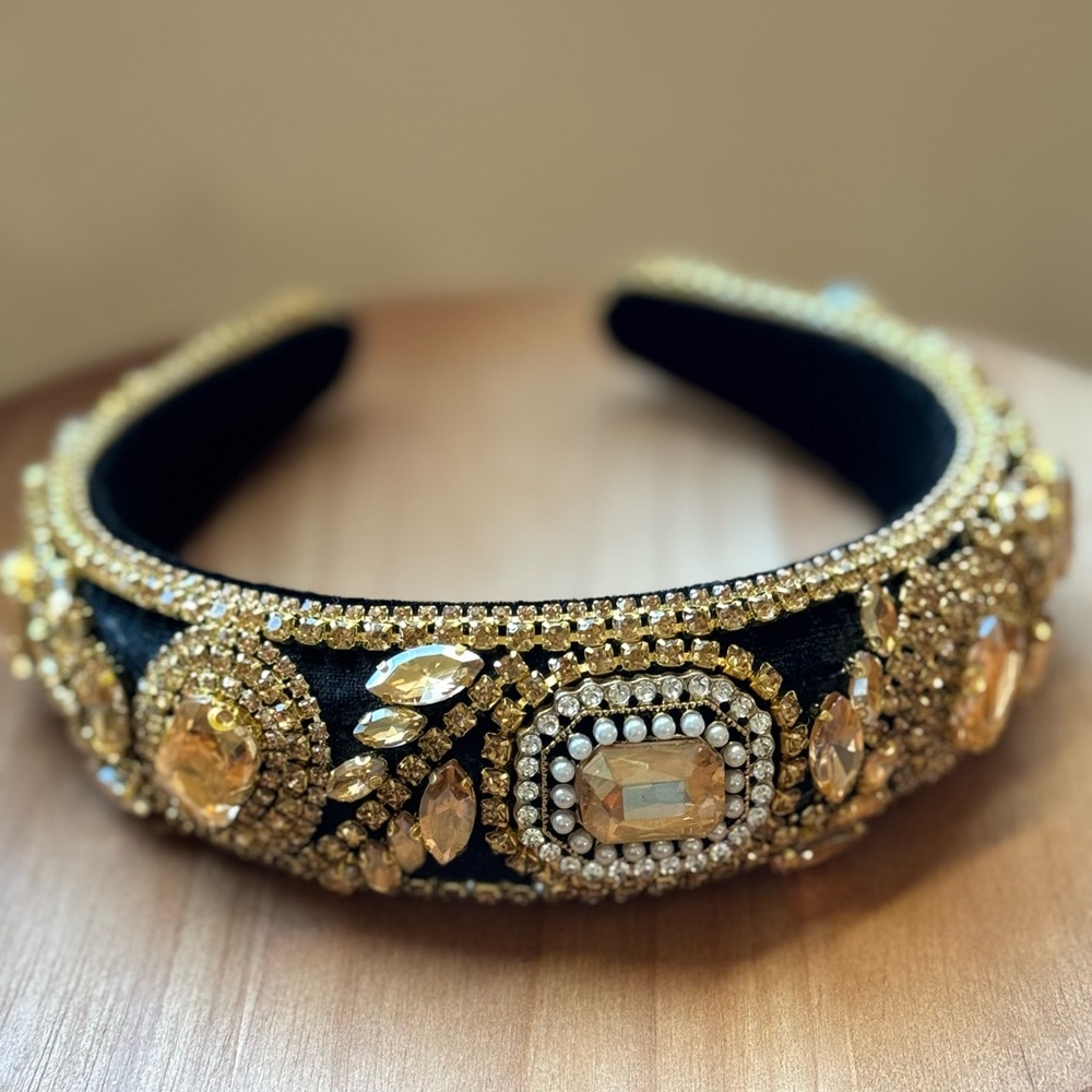 Baroque Style Vintage Wide Brimmed Headband